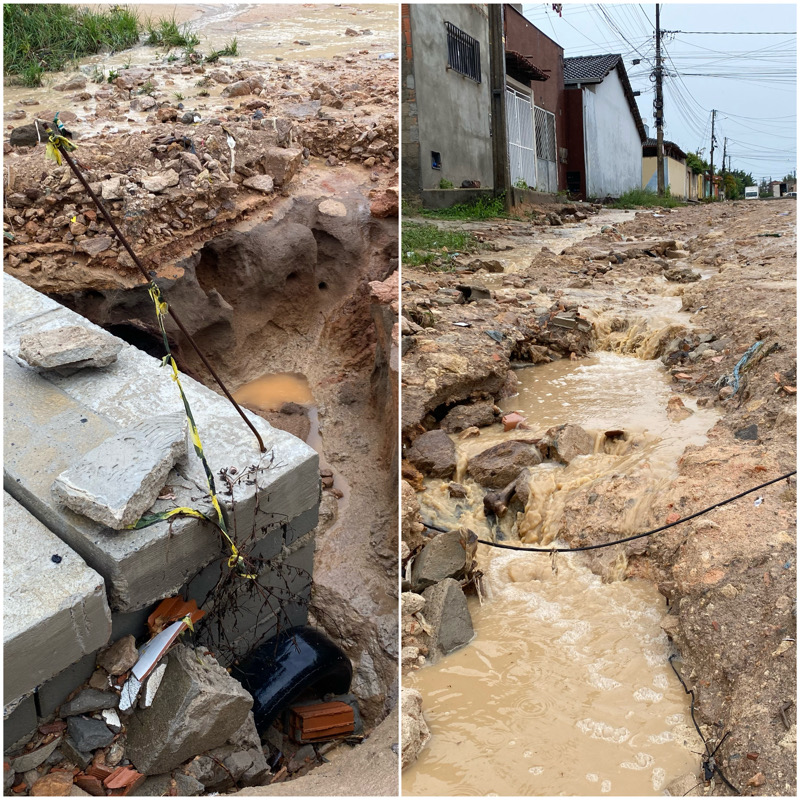 Chuva deixa estragos em Eunápolis VIA 41