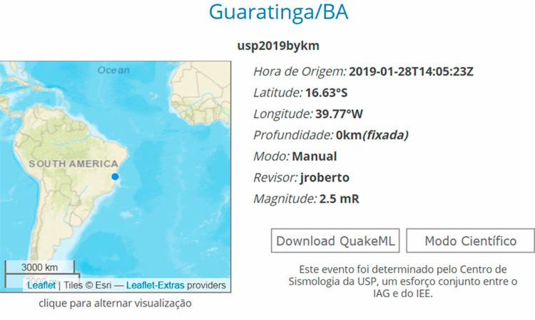 Tremor De Terra Assusta Moradores De Guaratinga Nesta Segunda VIA 41